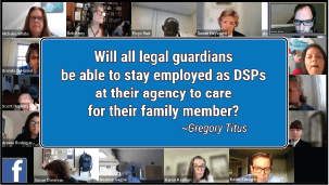 Will all legal guardians be able to stay employed as DSPs at their agency to care for their family member?